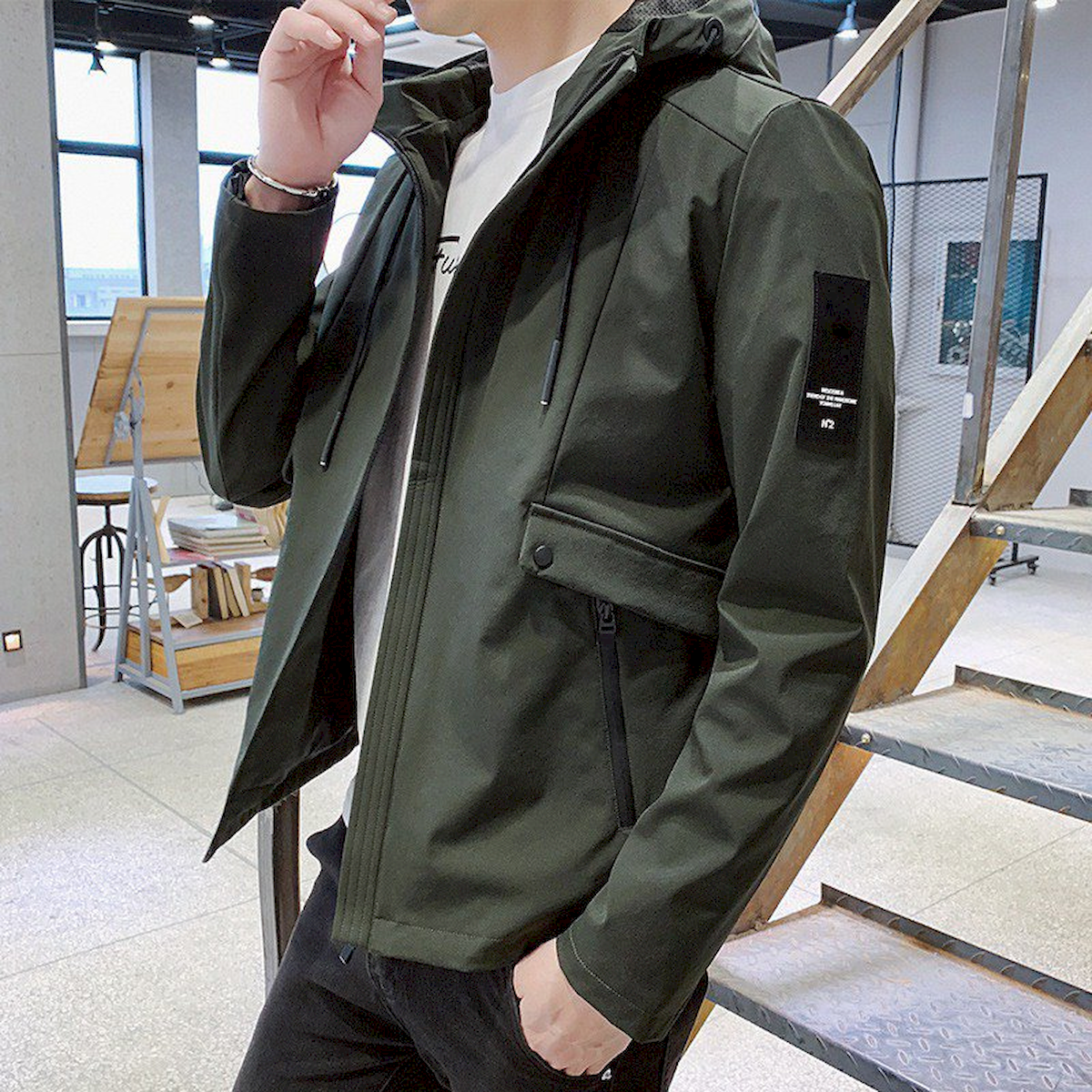 23981_z5338177685237-58443b88f827fb1278ac6c59197eb0f6-1_20240412034812-4.png Áo Khoác Nam Rurumen Chất Dù 2 Lớp Có Nón Phối Logo Bên Tay (Có size 3x) - AK088