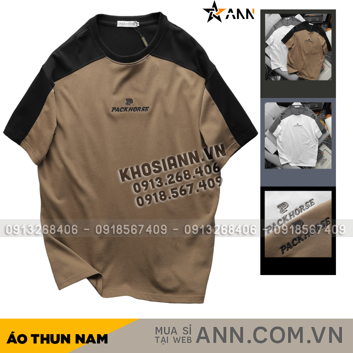 24093_ab512_20240420025037-2.png Áo Thun Nam Cổ Tròn Oversize Tay Phối Màu Thêu Chữ PackHorse - AB512