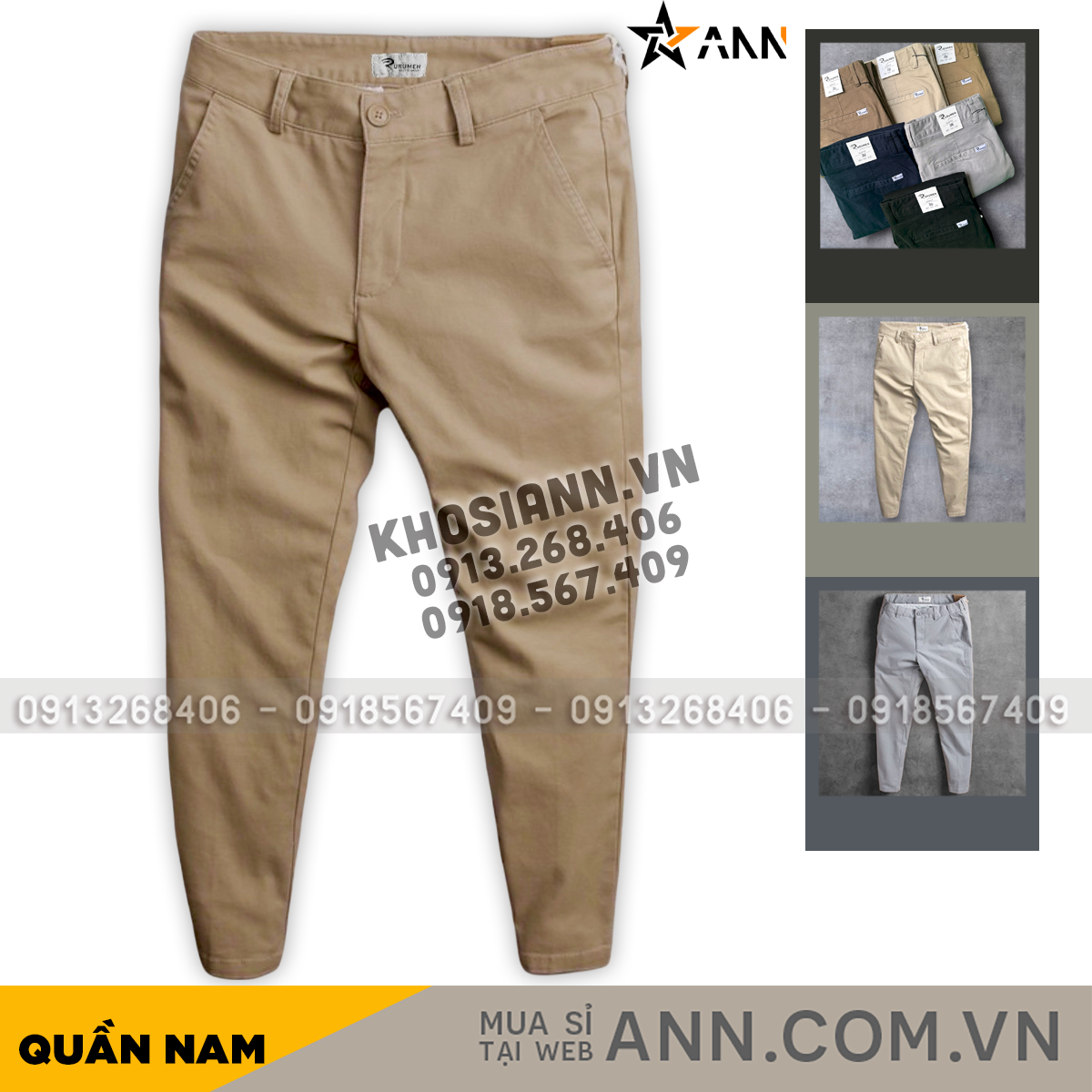 24094_bia-428_20240420041100-4.png Quần Kaki Dài Nam Rurumen Chất Kaki Co Giãn Cao Cấp (Có size 36) - QB428