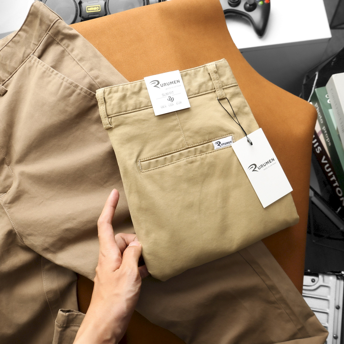 24094_z5430076236862-9d208841cd47026c31b4326277d1e04b_20240511120830-3.png Quần Kaki Dài Nam Rurumen Chất Kaki Co Giãn Cao Cấp (Có size 36) - QB428