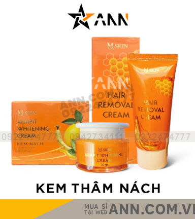Combo Kem Tẩy Lông + Kem Thâm Nách MQ Skin Sâm Chanh Mật - 8936117150241