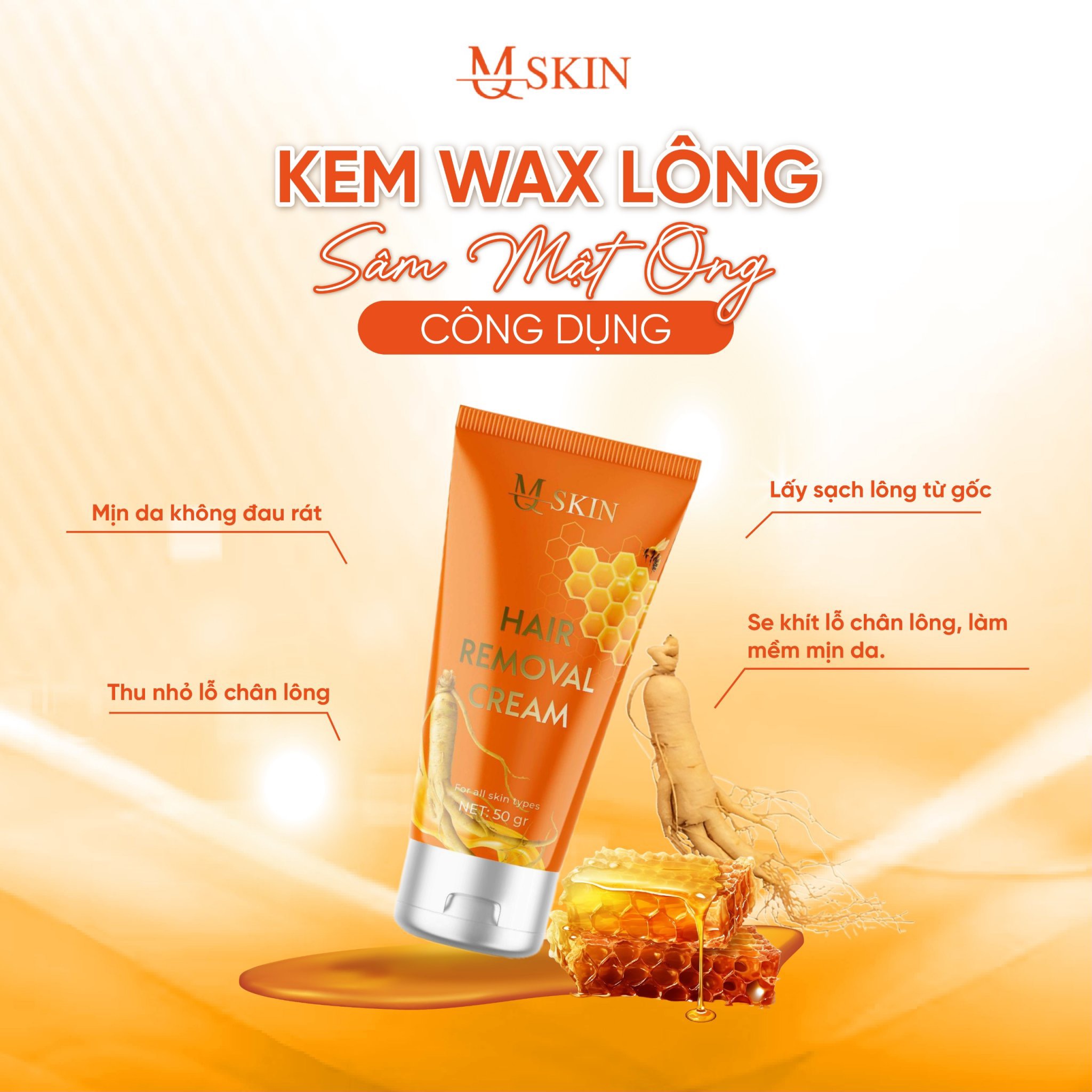 Nơi lấy sỉ combo Kem Tẩy Lông + Kem Thâm Nách MQ Skin Sâm Chanh Mật 12 Nơi lấy sỉ combo Kem Tẩy Lông + Kem Thâm Nách MQ Skin Sâm Chanh Mật