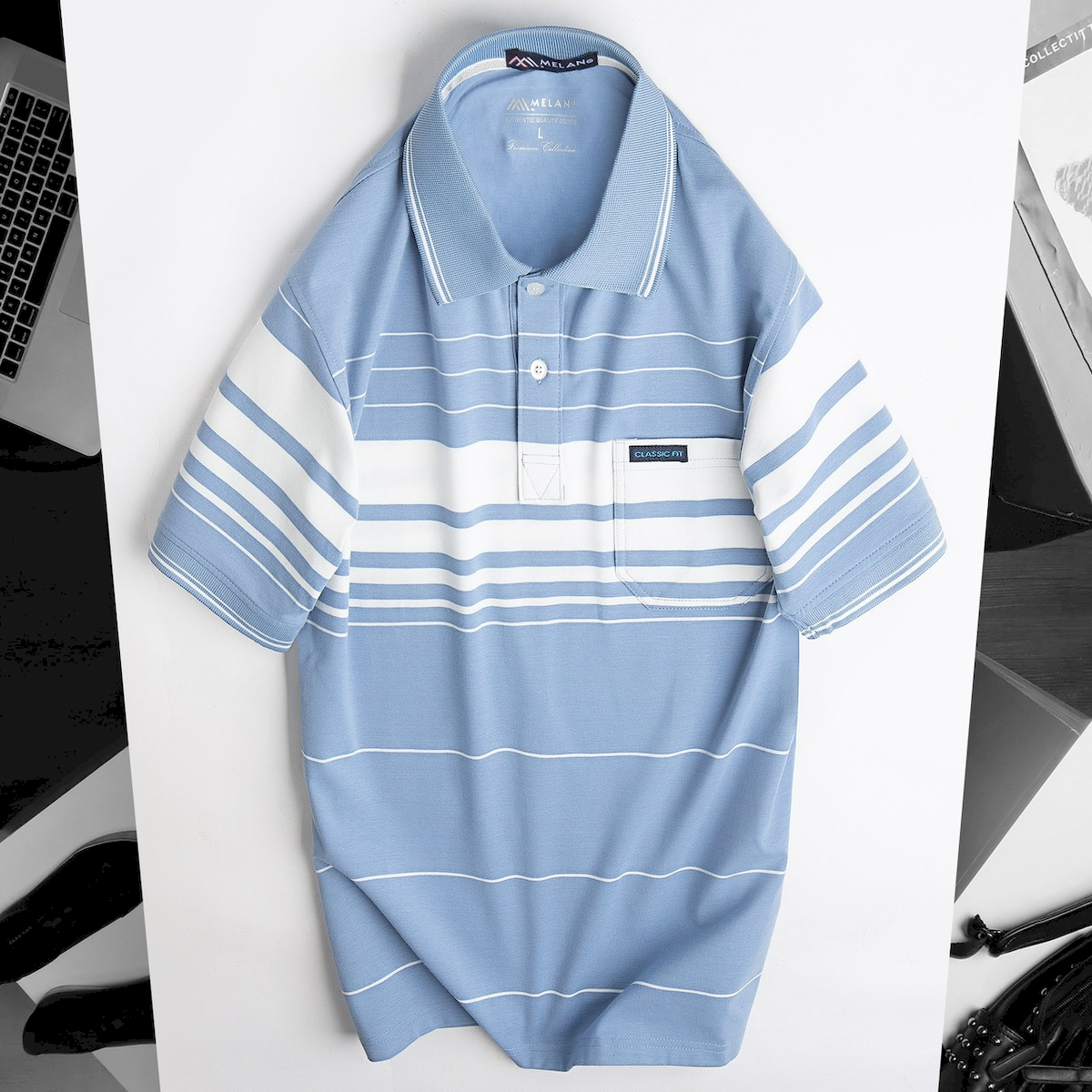 24097_z5460651985437-958bb89e48c7946409197fee836cd7f1_20240521094536-3.png Áo Thun Sọc Nam Trung Niên Phối Sọc Nhuyễn Có Túi Thun Cotton (Có size 3x) - AS056