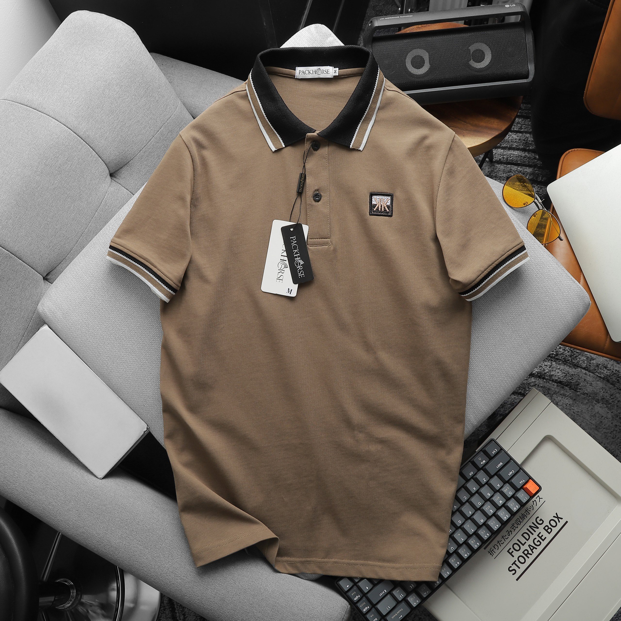 24098_z5371346385985-7ff2bec0ed6e71a4ad1724336a4f5156_20240422045651-2.jpg Áo Thun Nam Cổ Bẻ Pack Horse Thêu Nổi Logo Chữ KK (Có size 3x) - CS225