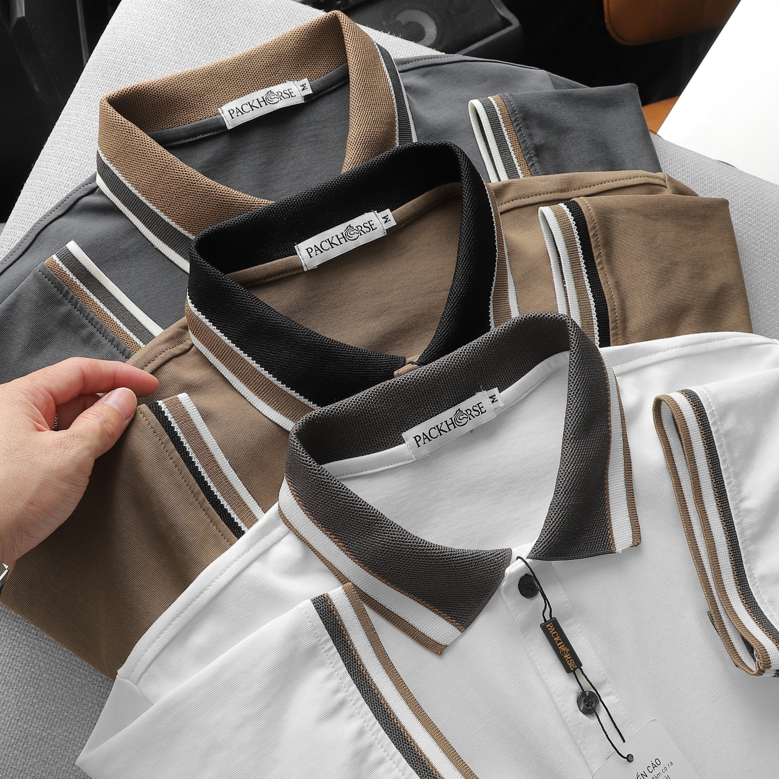 24098_z5371346485230-78c0495ed3895c41161eb48e82f4a4ee_20240422045704-2.jpg Áo Thun Nam Cổ Bẻ Pack Horse Thêu Nổi Logo Chữ KK (Có size 3x) - CS225