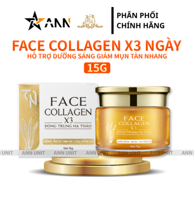 Kem Face Collagen X3 TN Đông Trùng Hạ Thảo Mỹ Phẩm Đông Anh 15g - FACENGAYX3MOI