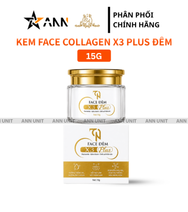 Kem Face Collagen X3 TN Ban Đêm Mỹ Phẩm Đông Anh 15g - Phiên Bản Mới - FACEDEMX3MOI