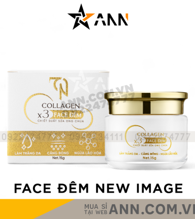 Kem Face Collagen X3 TN Ban Đêm Mỹ Phẩm Đông Anh 15g - FACEDEMX3MOI