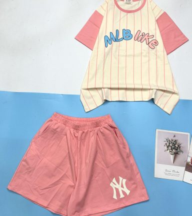 Đồ bộ quần đùi áo tay ngắn in chữ MLB LIKE - DBO4684