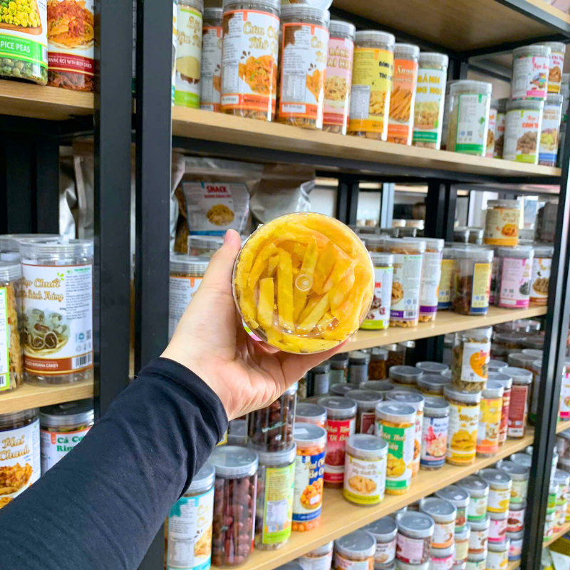 Chỗ sỉ khoai Lang Vàng Sợi Sấy Giòn 300g 5 Chỗ sỉ khoai Lang Vàng Sợi Sấy Giòn 300g