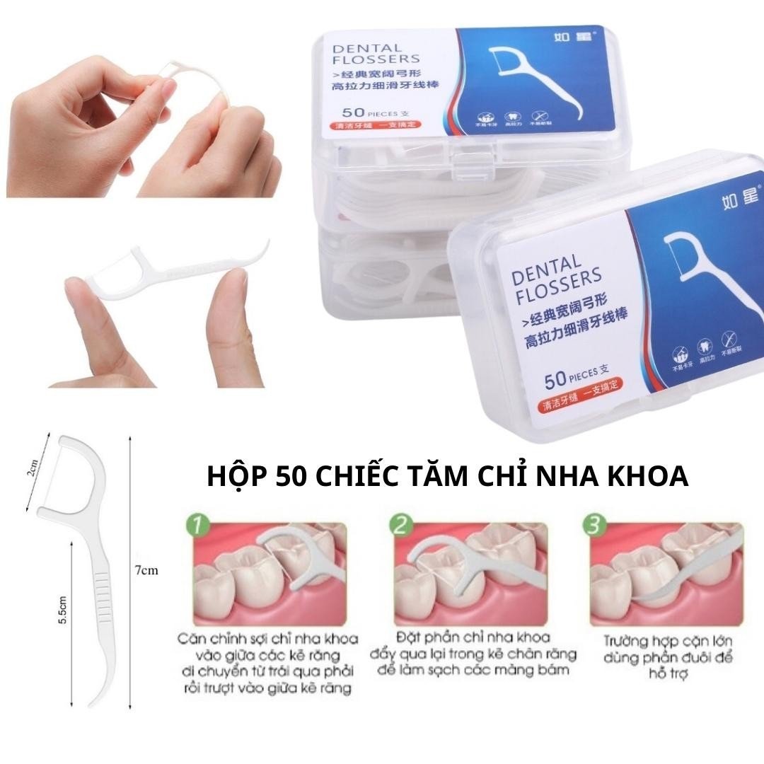 24550_hop-50-chiec-tam-chi-nha-khoa-dental-flossers-soi-1698381961_20240616145624-2.jpg Combo 5 Hộp Tăm Chỉ Nha Khoa Vệ Sinh Răng Miệng Dental Flossers - Hộp 50 Tăm Nha Khoa 8,4x5,8x2,7cm - TAMNK01