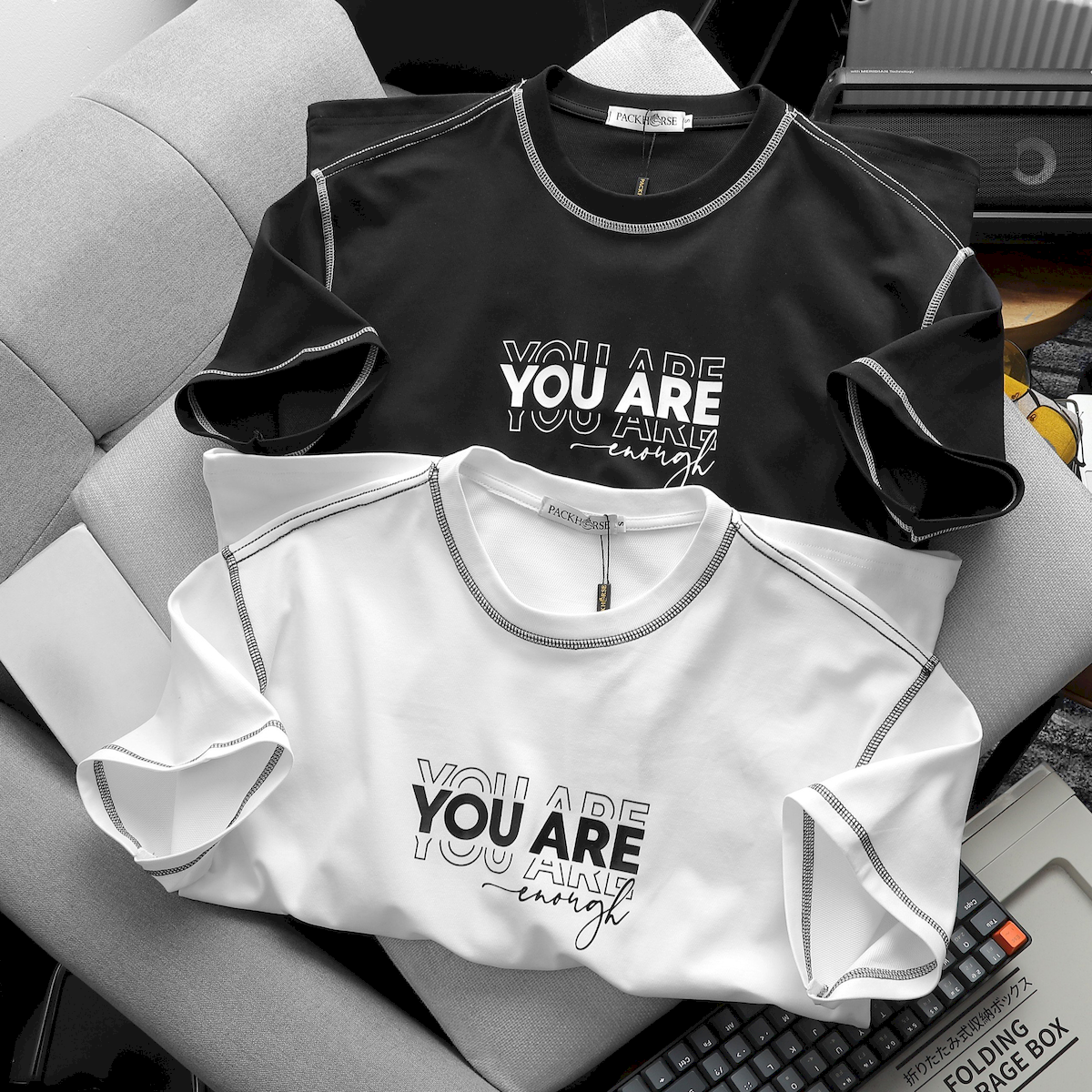 24564_z5546533420957-65734436ec12b6248a79b3c0ac20e8d4_20240617160158-2.png Áo Thun Nam Cổ Tròn Pack Horse In Chữ You Are Enough - AB519
