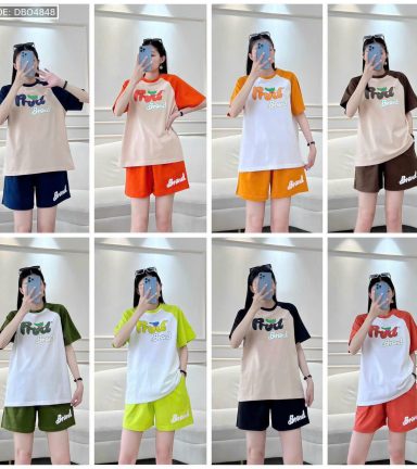 Đồ bộ quần đùi áo tay ngắn size lớn - DBO4848