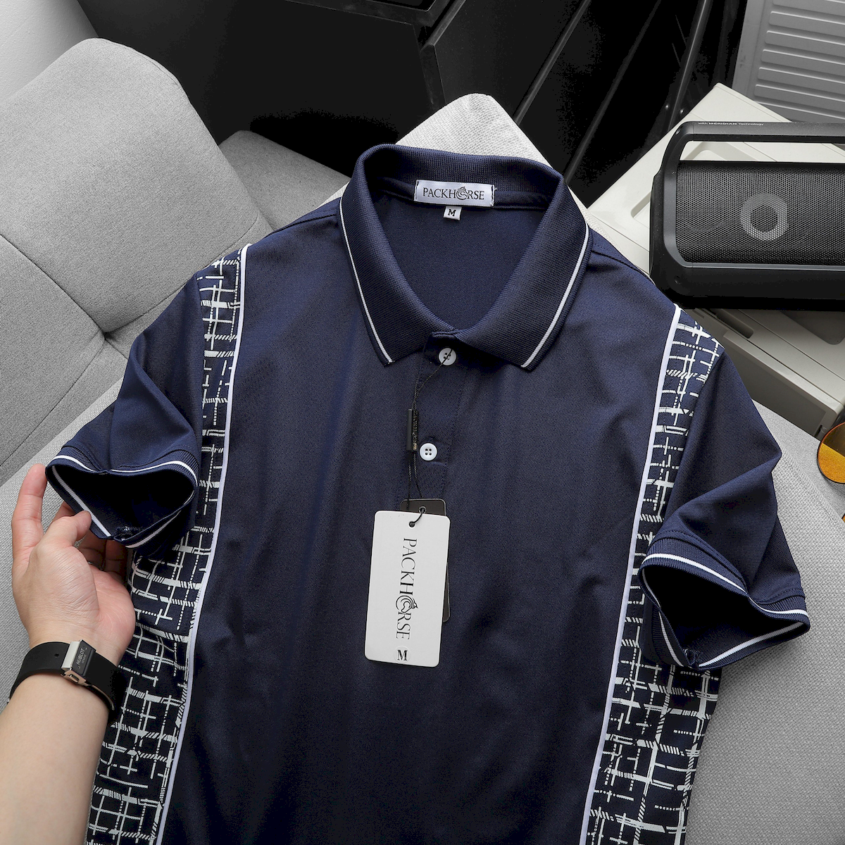 24734_z5650480854047-cfb5f6a00a66605dde8a959b7d2e5078-1_20240725154136-4.png Áo Thun Nam Polo Cổ Bẻ Phối Hoạ Tiết Sọc Ngang (Có size 3x) - CS230