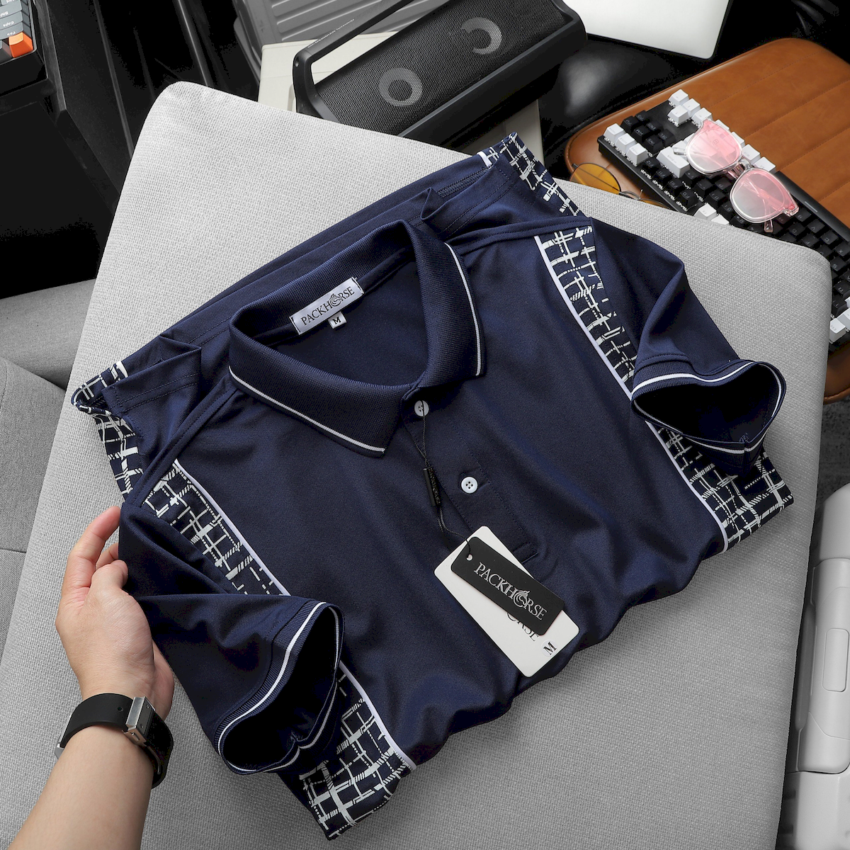 24734_z5650480868458-54ff4af12c64dca6fa8e46016603e04d-1_20240725154138-4.png Áo Thun Nam Polo Cổ Bẻ Phối Hoạ Tiết Sọc Ngang (Có size 3x) - CS230