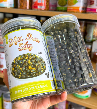 Đậu Đen Sấy - Đậu Đen Xanh Lồng Sấy Giòn 350g Hộp Pet - 8936208936051