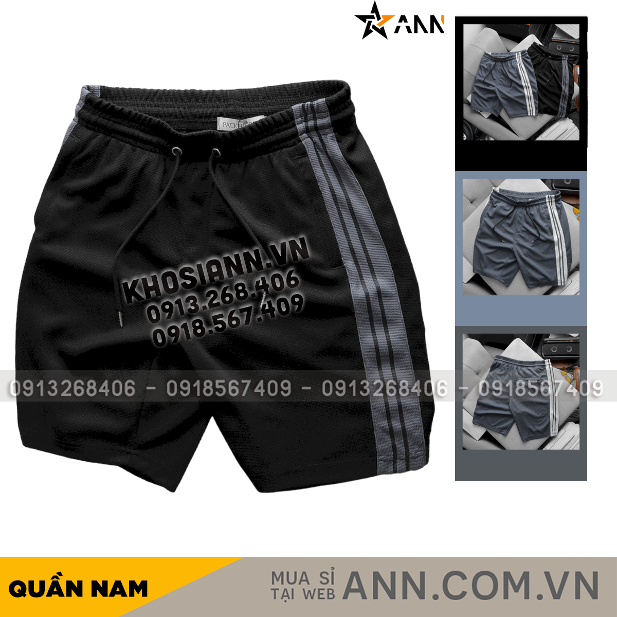 24747_1_20240729172112-3.png Quần Short Thun Nam Pack Horse Viền Sọc Thể Thao - QB435
