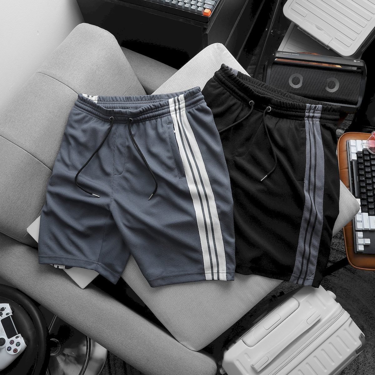 24747_z5678756471777-8d93100f7bda092df85719c325428ba2_20240729172123-3.png Quần Short Thun Nam Pack Horse Viền Sọc Thể Thao - QB435