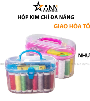 Bộ Kim Chỉ May Vá Đa Năng - Hộp Kim Chỉ Khâu 50 Món 14.5x9.5x7.5cm - HKC50