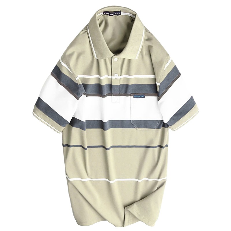 Chỗ sỉ áo Thun Sọc Có Cổ Nam Trung Niên Có Túi Thun Cotton Cao Cấp (Có size 3x) 17 Chỗ sỉ áo Thun Sọc Có Cổ Nam Trung Niên Có Túi Thun Cotton Cao Cấp (Có size 3x)