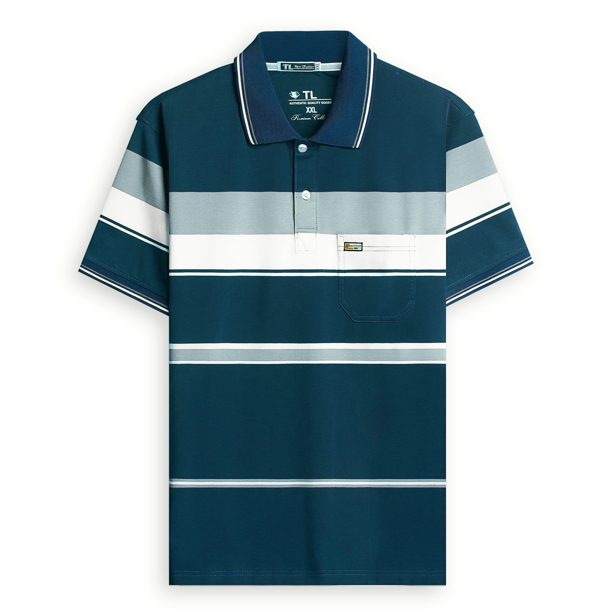 24828_z5718084870770-05aed526ad8f57c3d7f418a45b3c5cd9_20240813114724-3.jpg Áo Thun Sọc Có Cổ Nam Trung Niên Có Túi Thun Cotton Cao Cấp (Có size 3x) - AS058