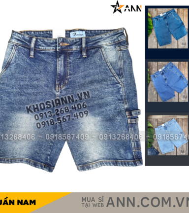 ANN SHOP 62 Quần Short Jeans Nam Rurumen Cao Cấp Chất Liệu Co Giãn (Có size 36) - QB436