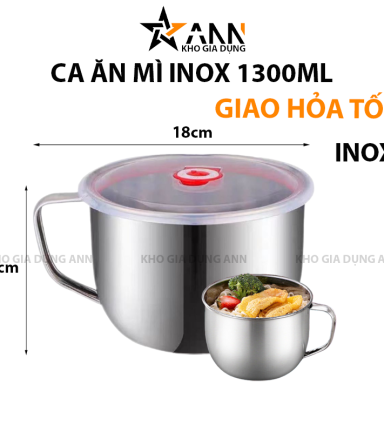 Ca Ăn Mì Inox Dung Tích 1300ml 8X18cm - CAMI01