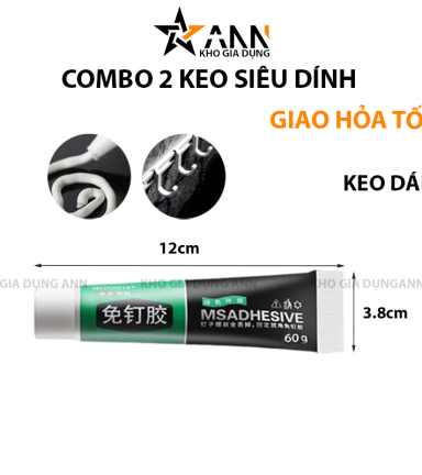 Combo 2 Chai Keo Dán Siêu Dính Nhanh Khô Chống Thấm Nước - KSD01
