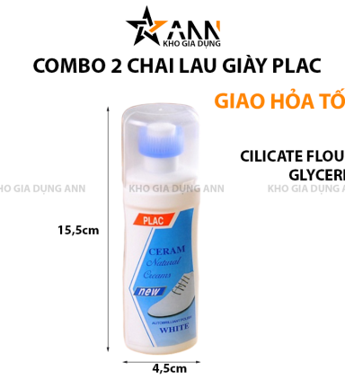 Combo 2 Chai Lau Giày Plac Tẩy Trắng Giày Nhanh Chóng - CLG01