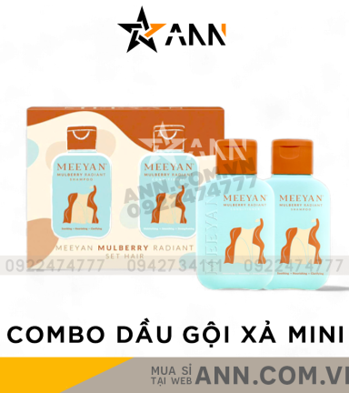 Combo Dầu Gội Xả Rễ Dâu Tằm Meeyan Mini - 8938534672368