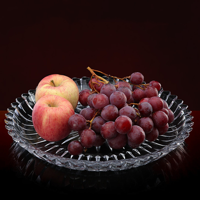 Đĩa Thủy Tinh Đựng Hoa Quả Hình Tròn 28cm 5 Đĩa Thủy Tinh Đựng Hoa Quả Hình Tròn 28cm