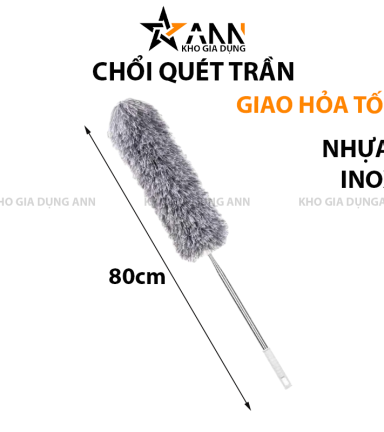 Chổi Quét Trần Nhà Quét Mạng Nhện Gấp Gọn 80cm - CQTN01