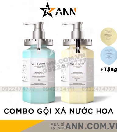 Combo Dầu Gội Và Dầu Xả Phục Hồi Hương Nước Hoa Perfume Repair Series Weilaiya 450ml - Tặng Set Gội Xả Mini - GOIXAW01