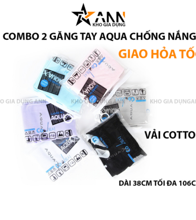 Combo 2 Cặp Găng Tay Chống Nắng Aqua - CB2GTAQ01