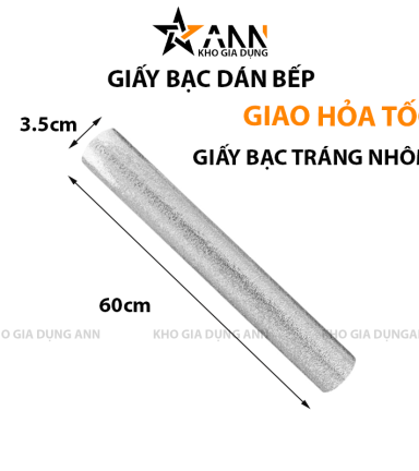 Giấy Bạc Dán Bếp Miếng Dán Tường Cách Nhiệt Chống Bụi Bẩn 170Cm - GBDB01