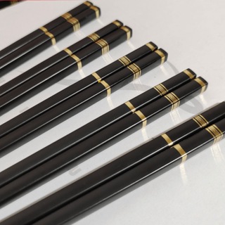 Set 10 Đôi Đũa 3 Sọc Chống Trơn Trượt 24cm 5 Set 10 Đôi Đũa 3 Sọc Chống Trơn Trượt 24cm