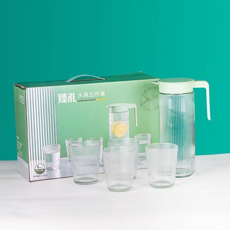 Nơi lấy sỉ bộ Bình Thủy Tinh Chịu Nhiệt 5 Món Hoạ Tiết Vân Sọc 7 Nơi lấy sỉ bộ Bình Thủy Tinh Chịu Nhiệt 5 Món Hoạ Tiết Vân Sọc