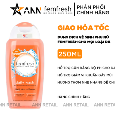 Dung Dịch Vệ Sinh Phụ Nữ Femfresh Intimate Skin Care Daily Wash 250ml - 5010724525937