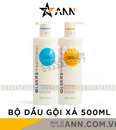 Combo Dầu Gội Xả Olexrs Hair Salon Argan Oil 500ml - 5060808885273