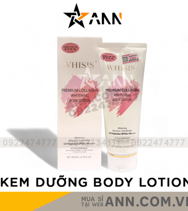 Kem Body Whisis Premium Collagen Whitening Body Loiton Dưỡng Trắng Da - 8809803050197