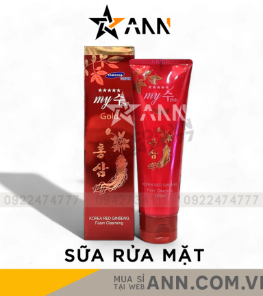 Sữa Rửa Mặt Hồng Sâm My Gold 130ml - 8809451853089
