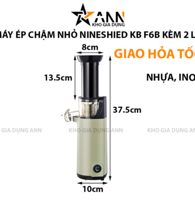 Máy Ép Chậm Nhỏ Nineshied KB F6B Máy Ép Trái Cây Kèm 2 Ly Nhựa 37.5x10cm - MECN01