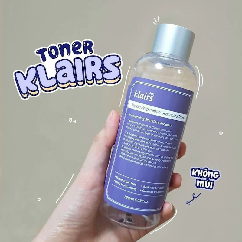 Shop sỉ nước Hoa Hồng Klairs Supple Preparation Unscented Toner 180ml 5 Shop sỉ nước Hoa Hồng Klairs Supple Preparation Unscented Toner 180ml