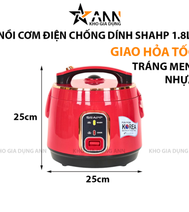 Nồi Cơm Điện Chống Dính Shahp 1.8L - NCCDSRAPP01