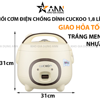 Nồi Cơm Điện Chống Dính Cuckoo 1,8L 31x31cm - NCDCK01