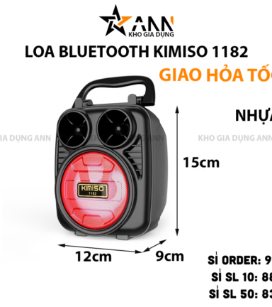 Loa Bluetooth Không Dây Kimiso 1182 12x9x15cm - LBLTKMS02