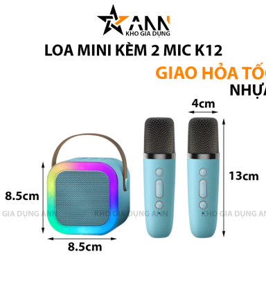 Loa Bluetooth Mini Kèm 2 Mic Karaoke - LMNK2M01