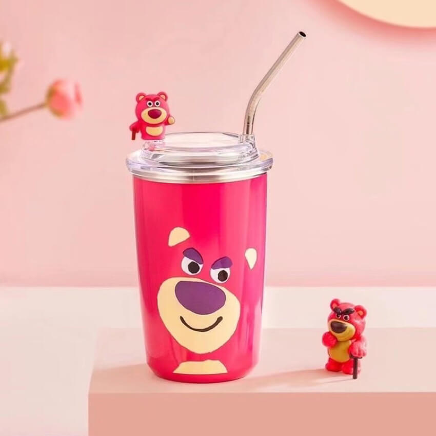 Nơi lấy sỉ ly Giữ Nhiệt Cốc Giữ Nhiệt Inox Gấu Dâu Lotso 400ml 13.5x8cm 6 Nơi lấy sỉ ly Giữ Nhiệt Cốc Giữ Nhiệt Inox Gấu Dâu Lotso 400ml 13.5x8cm