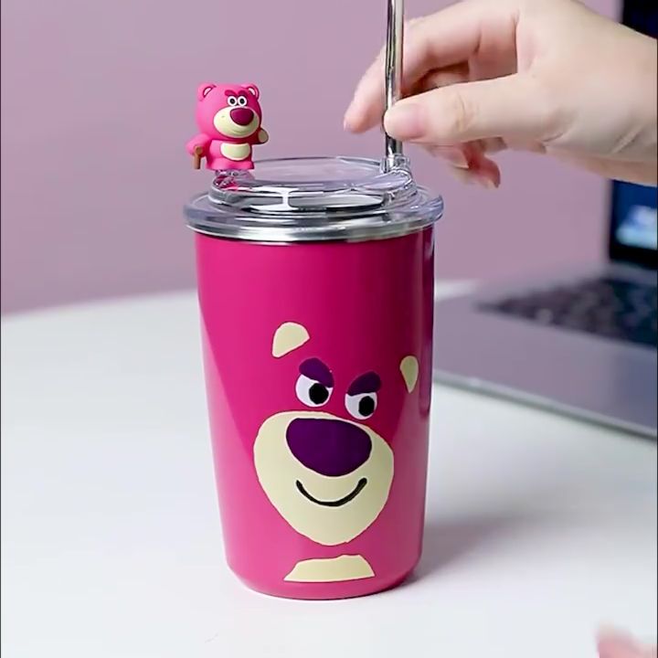 25126_s70760f0161fe4ebbab57196fca52c469d-720x720q80_20240919174140-3.jpg Ly Giữ Nhiệt Cốc Giữ Nhiệt Inox Gấu Dâu Lotso 400ml 13.5x8cm - CGNGD01