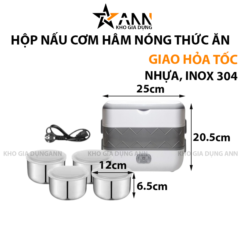 25156_178_20250320110947-1.png Hộp Cơm Giữ Nhiệt Hâm Nóng Thức Ăn 2 Tầng 4 Ngăn 20x13x25cm - HCGNHNTA01